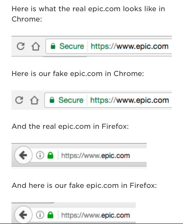 _mwc's tweet image. Can you tell which is phishing? 
You can't. That's the problem with Unicode look-a-like character substitution. 
wordfence.com/blog/2017/04/c…