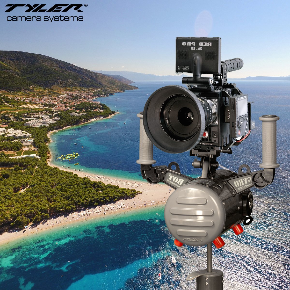 Tyler_Camera's tweet image. The #Gyrobot is only 19 lbs without the shock tube. This makes the it #portable for the shots you just cant miss! → tylermount.com