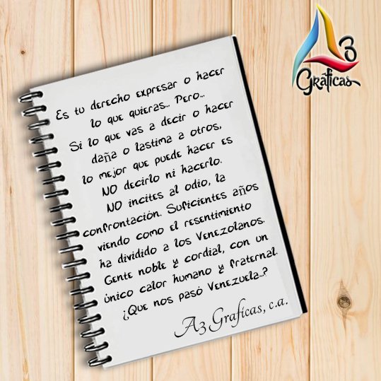a3graficas's tweet photo. Cuidado con lo que expresas o como lo expresas.. 
No olvides ser el cambio que deseas ver..
#IdeasQueApasionan
#Venezuela #Lara #megustaBqto https://t.co/4wXBsB7rK9