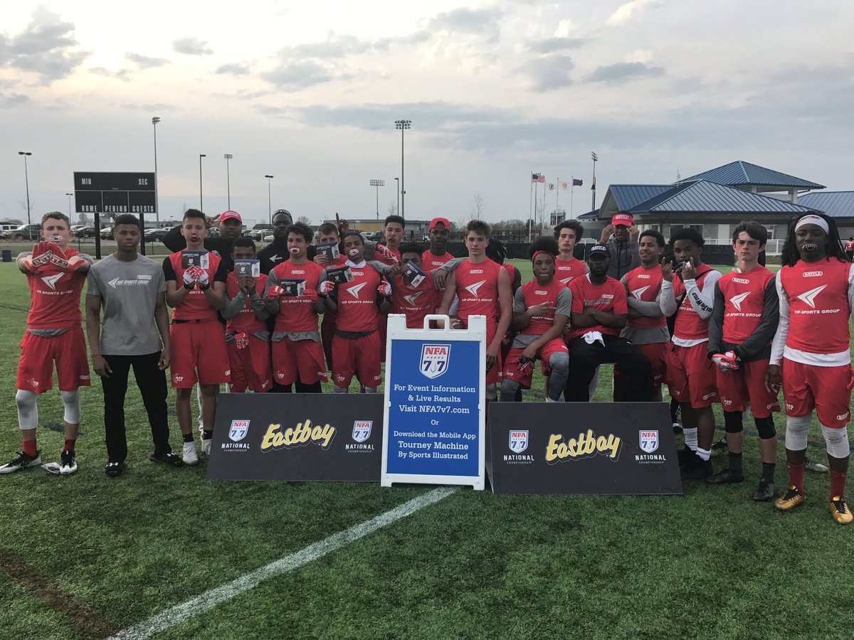 Congrats to @AirSportsGroup for coming from NJ and finishing 2nd in the #NFA7v7 Midwest Regional in the Future STARS division.
