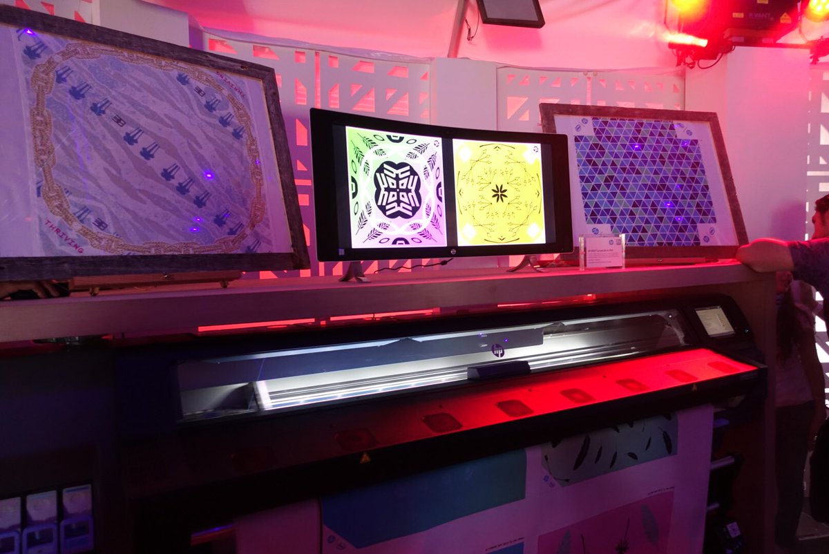 Made a bandana at the @hp Lounge bandana inking station at Coachella :) Check it out and share your image w/ hashtag #HPCoachella #sponsored