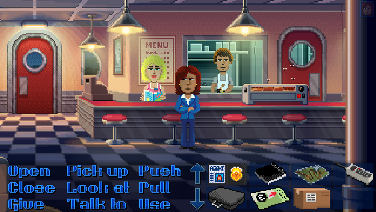 fmrockandpop's tweet photo. Momento de #ResacaGamer. @guilloleoz estuvo jugando a Thimbleweed Park, demostrando que las aventuras gráficas no están muertas https://t.co/O5XKpaDKng