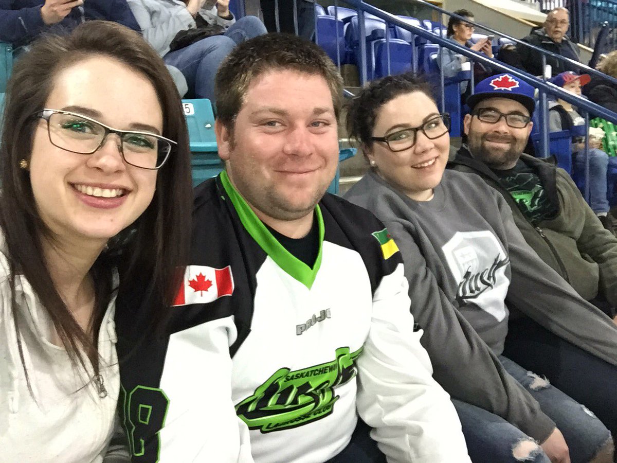 3heatherann's tweet photo. At the Rush game!! Go Rush go!!! @SaskRushLAX #RushSelfie #SaturdayNight #Fun #SasktelCentre #SaskRush #GoRush https://t.co/KeCnPl2OHx