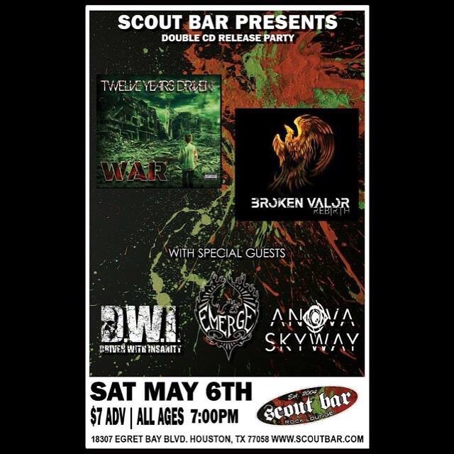 got your FREE TICKETS for May 6th?Goto EmergeOfficial.com and hit us up! #emerge <a href="/scoutbarhouston/">Scout Bar Houston</a> #rock #music #concert #houston #texas