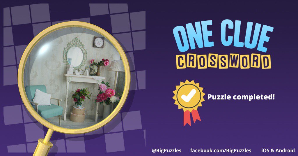 I completed a puzzle in One Clue Crossword. Play now for free!
onecluecrossword.com #OneClueCrossword