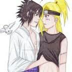 * walks to the ataksuki hide out and finds Deidara and looks at u while I got closer to Deidara and kiss his cheek and has a gift for him*