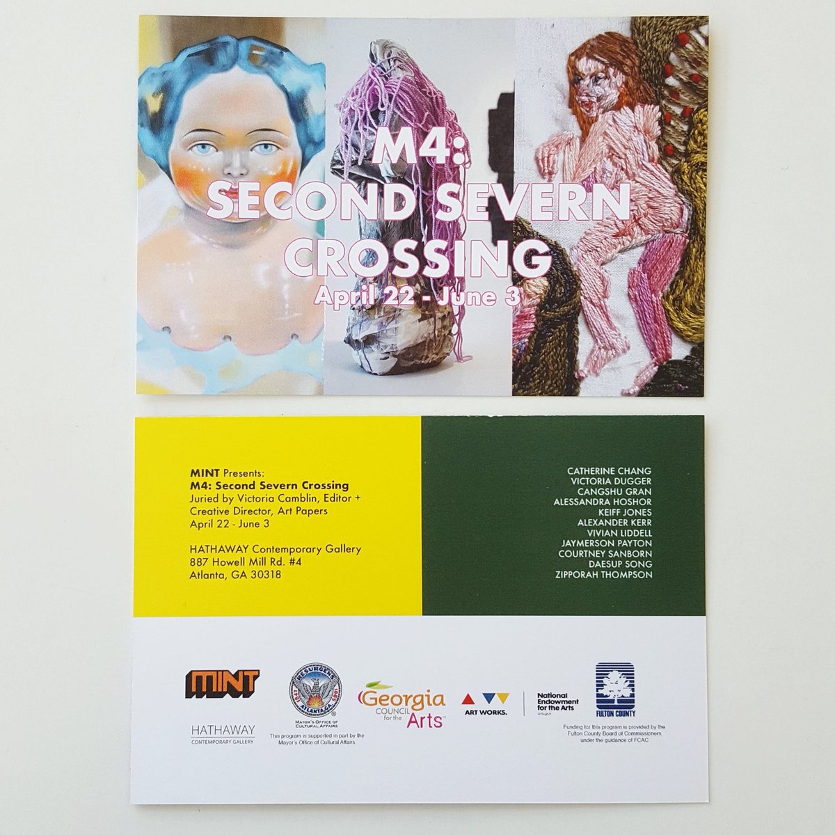 SavonnaNicole's tweet image. Hanging @HathawayGallery today for #MINTatl M4 juried show artwork drop off. The work is so good! #mintern #pumped #SecondSevernCrossing