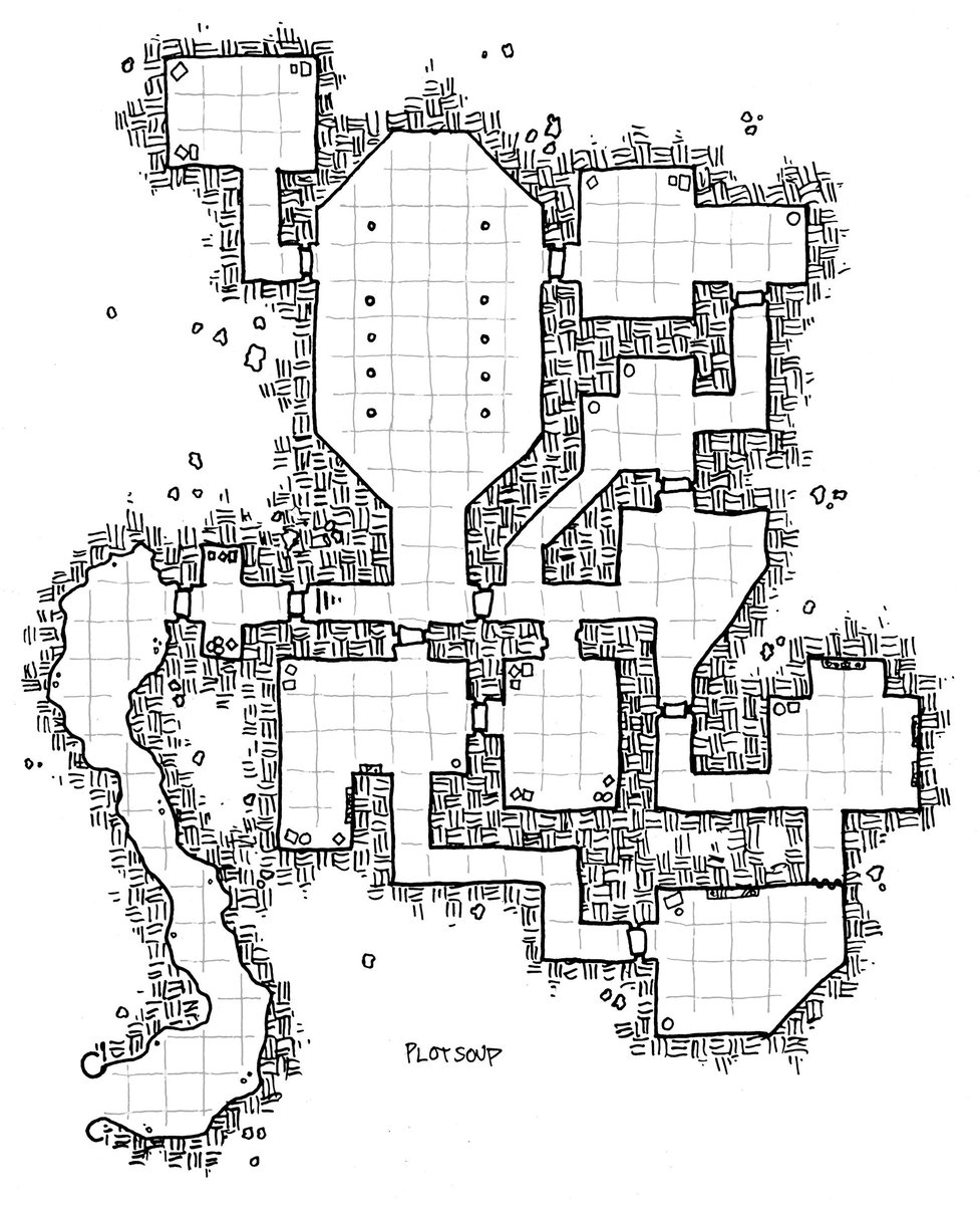 Dungeon Map Dnd 5e Owellow On Twitter: "Howdy. Here's A Dungeon Map. Xoxo #Dnd #Dnd5E #Rpg  Https://T.co/Pwhtyofsnp" / Twitter