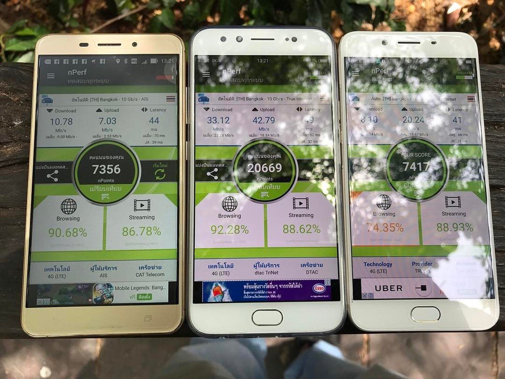 PDAMobiz's tweet photo. ทดสอบ ณ หมีหมา เขาดิน #SpeedTest4GTH #nPerf #AIS #dtac #TrueMoveH #Zenfone3Laser #vivoV5Plus #OPPOR9Plus #PDAMobiz https://t.co/LQ4FcILlnZ https://t.co/imyjlRWej4