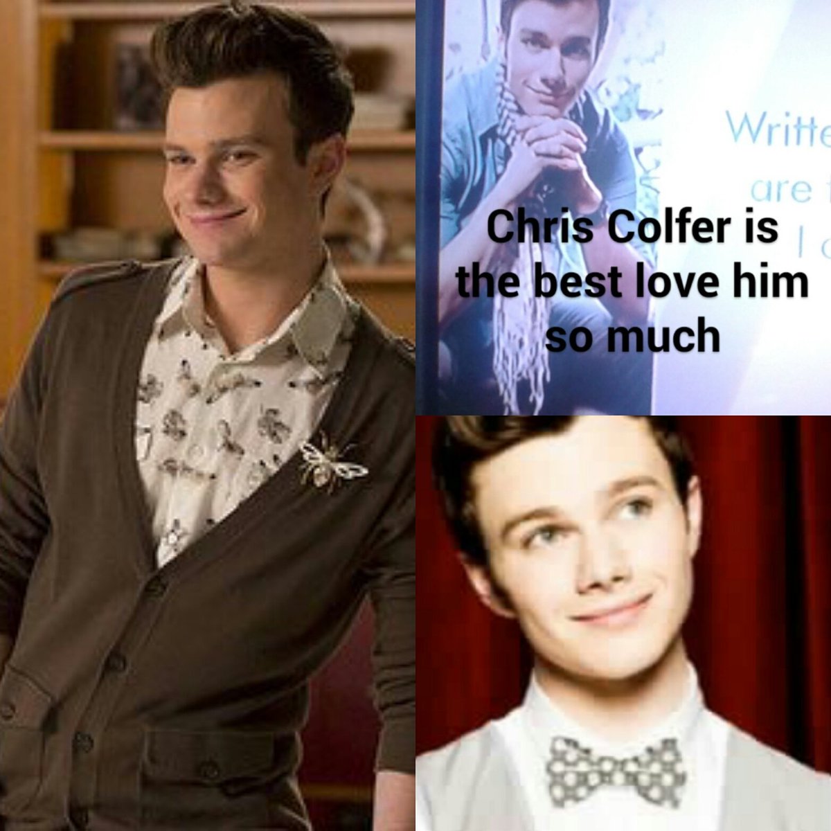 trinadances's tweet photo. Chris Colfer is the best I love him so much !he is such a good actor and writer! he is amazing I look up to him. https://t.co/rVLH5ZvXx9