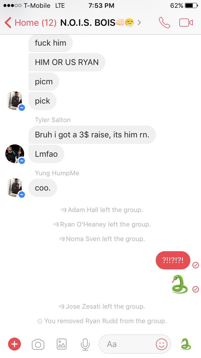 When you're the last standing member in the <a href="/NomaHeavy/">NOMA</a> chat