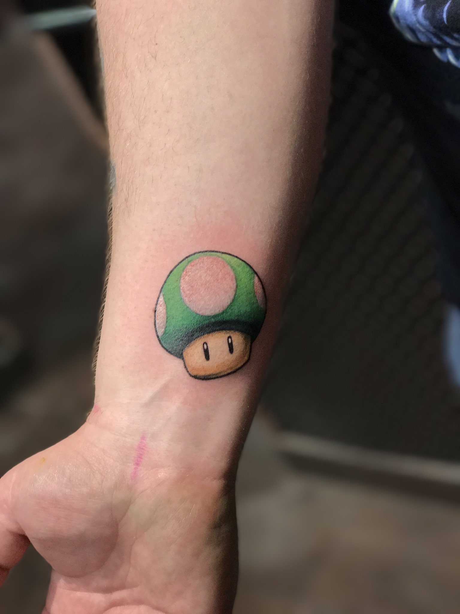 Tattoo uploaded by Fernando  Hongo mushroom mariobros mariobrostattoo  1up  Tattoodo