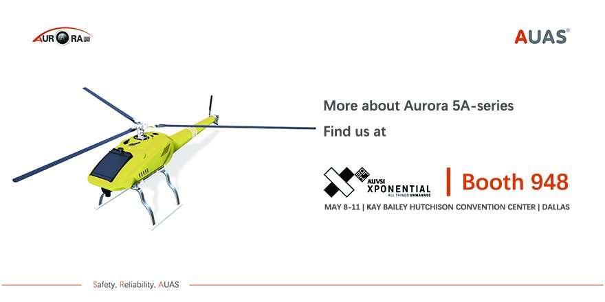 <a href="/AuroraUAS/">AUAS</a> 5A-series, SAFETY is the first priority. Welcome to visit us on booth 948 at @AUVSIshow in Dallas from May 8th to 11th.