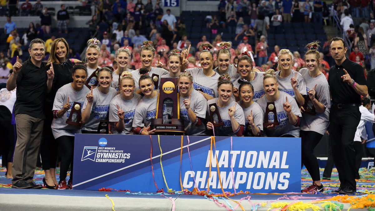 OU_WGymnastics's tweet photo. OU's Reign Continues: #Sooners Repeat at #NCAAGym Championships. 

Recap: https://t.co/xCt3ITCSlk https://t.co/M1S2gHPIHZ