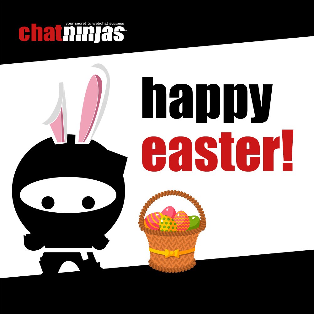 Chat_Ninjas's tweet photo. Happy Easter from the ninjas! #ChatNinjas #HappyEaster https://t.co/V81GwtJSXL