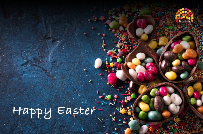 Happy #Easter Everyone. We hope you have a wonderful day with your family and friends! - Team Baithak UK #HappyEaster #baithakuk