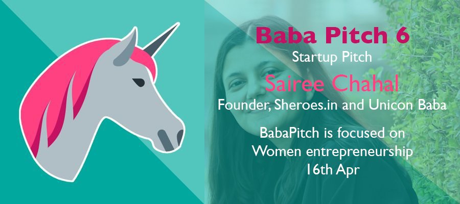 LetsTalkAmdavad's tweet photo. #BabaPitch is focused on WomenEntrepreneurship with Sairee Chahal | https://t.co/ycaEppAPUY @Sairee @SHEROESIndia #startup https://t.co/3FbKdVD9GB