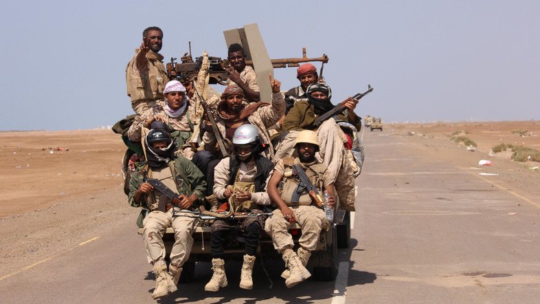 Levant_War's tweet photo. #Yemen #Syria 

Bad news for #Iran #BBC #STWuk

Coalition forces captured vital 'Khalid Bin Walid Camp' near #Taiz from terrorist #houthis https://t.co/IzIx6h5MtI