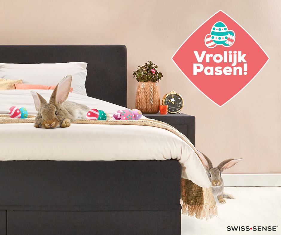 Stop met (paaseieren) zoeken... Je droombed vind je bij ons! Geniet van je Paasweekend! #pasen