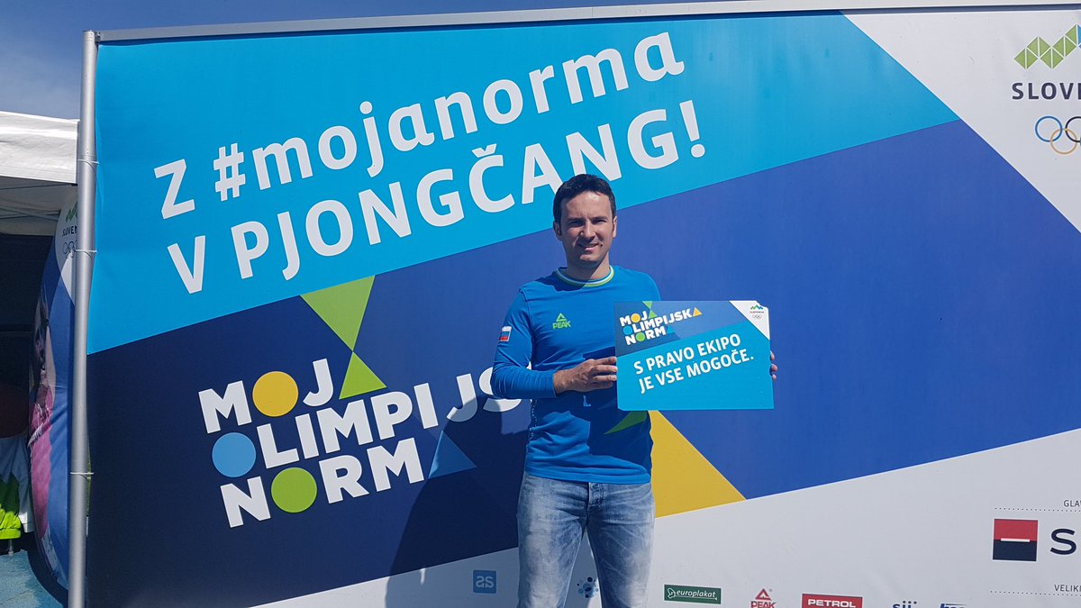 TeamSlovenia's tweet photo. In še res je!😆👏 #mojanorma z Bojan Tokić v Kopru! https://t.co/YY3wLBLAiL