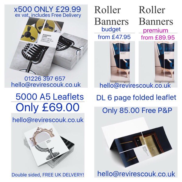 RevUKPrintShop's tweet photo. @AlliedDrinks Thanks for following, if you need anything printed, we're happy to look at it. FREE P&amp;P
For clothing see @RevirescoUK  #RevUK https://t.co/u1aaejOkP5