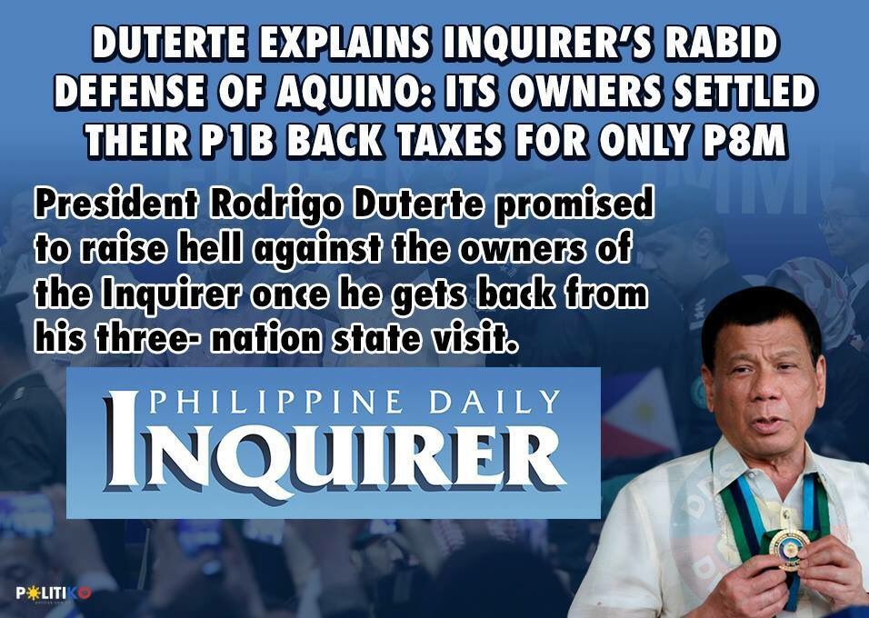 jmy_perez's tweet photo. Ako nga kada sweldo may wholding tax Tapos kayo 8M babayaran out of 1B in back taxes Tapos kayo pa maghahanap ng ginawa ng govt para sa inyo https://t.co/qvfMM7V93n