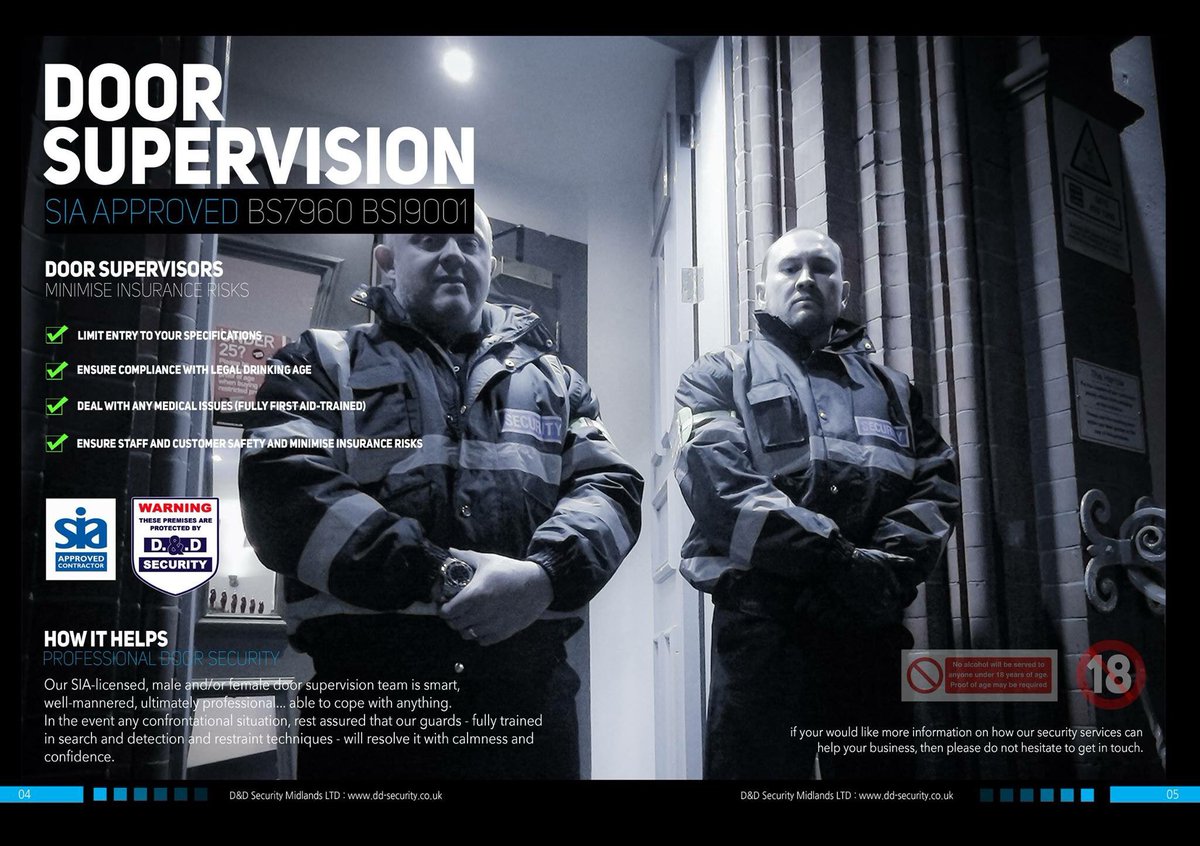 ddsecnotts's tweet photo. https://t.co/NaSi8lhkgU Door supervisors can limit entry to your specifications and protect staff and customers. #securitynottingham #sia https://t.co/aBN2McZH0j
