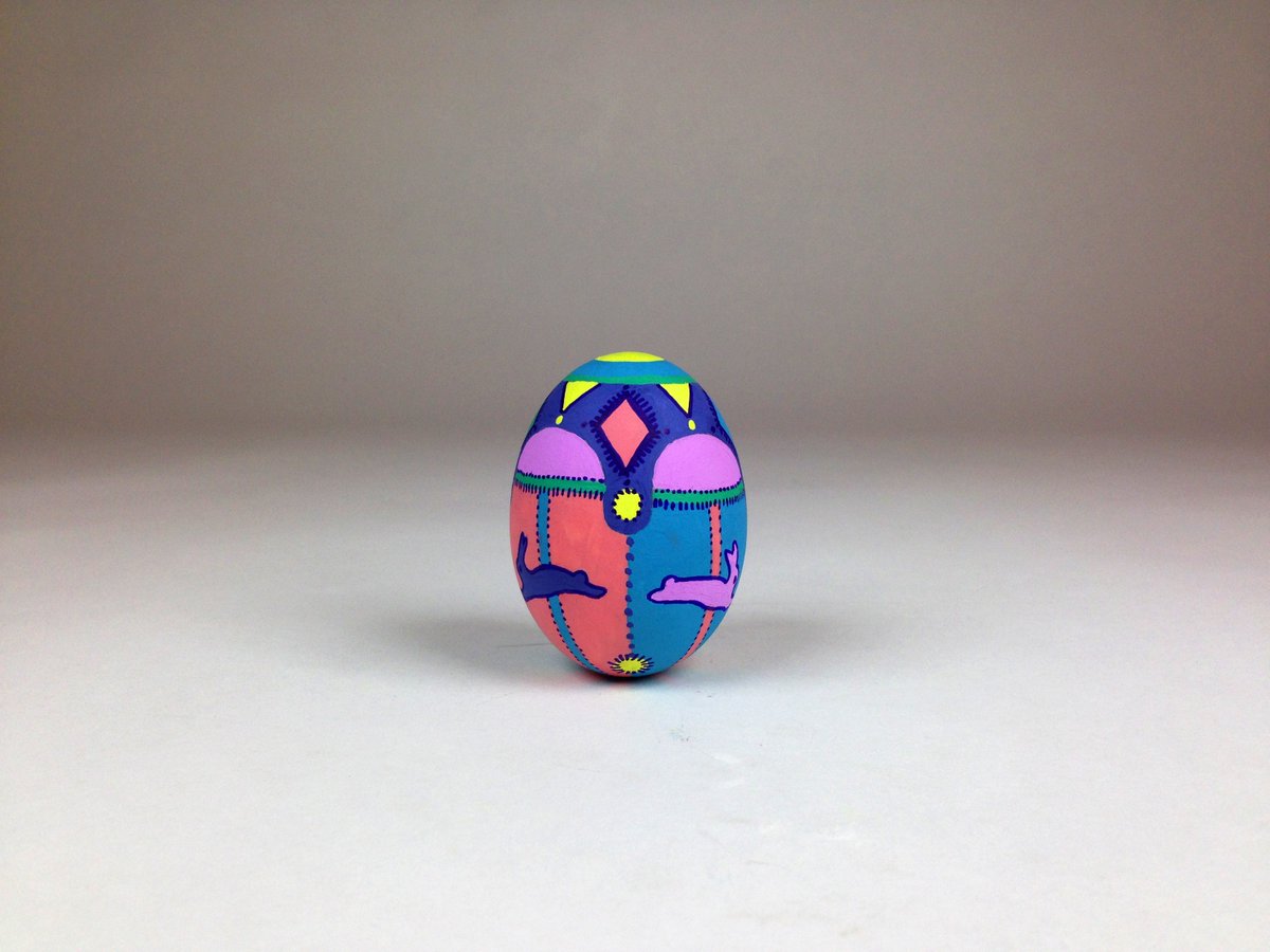 Presenting, the FabergÉgg. #eggpainting #easterfun #eggdecorating