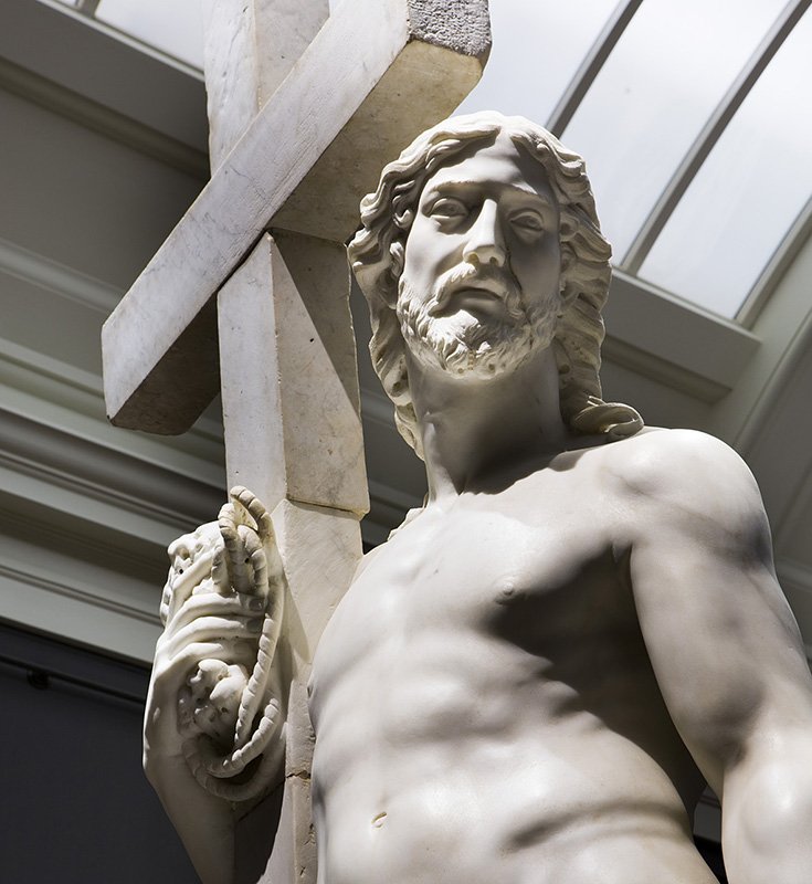 NationalGallery's tweet photo. #HappyEaster from the National Gallery! Here's Michelangelo's extraordinary sculpture 'The Risen Christ' from #MichelangeloSebastiano https://t.co/ZgFlVKqM8G