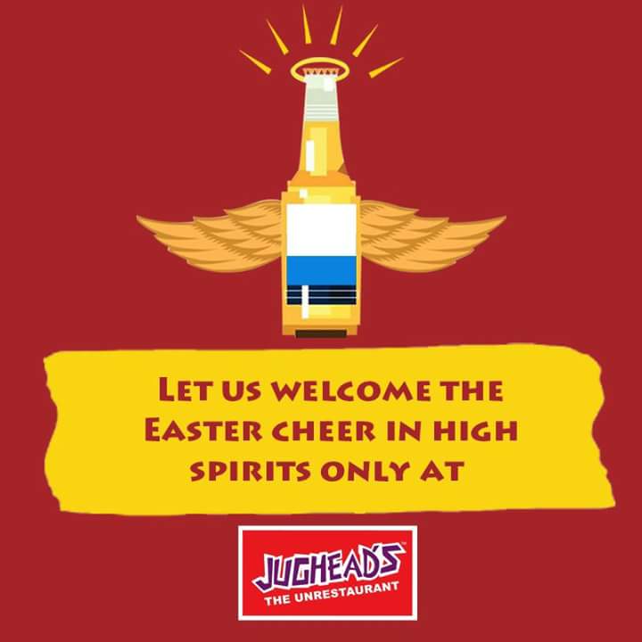 jugheadsindia's tweet photo. Wishing you all a #HappyEaster from team #Jugheads
#Easter #weekend #bar #visitus #beer #whiskey #easterweekend #eastersunday #mumbai #india https://t.co/c0nX6QLmYn