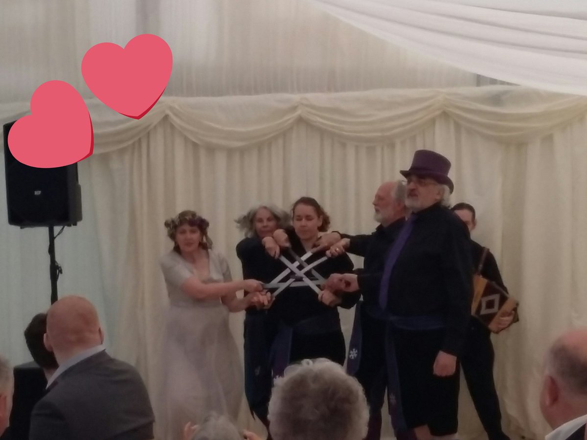 hawk_sword's tweet photo. Congratulations to our lovely dancer, Julia, and Melodeon player, Guy, on their beautiful wedding yesterday. https://t.co/kam2bhAdMg