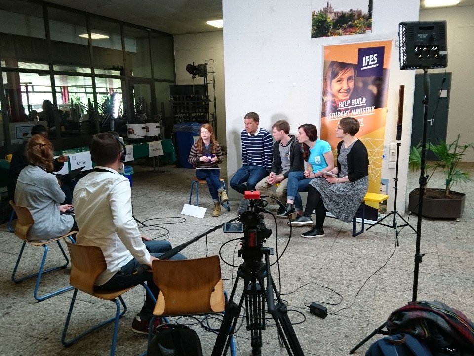ifesworld's tweet photo. LIVE NOW!
@rachelmshannon interviews evangelist @michael_ots & students @presence2017 @ifeseurope
https://t.co/yaFlDDWSSr https://t.co/qfo2kM2tQv