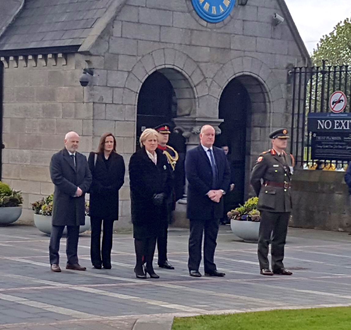 In @glasnevinmuseum cemetery this morning for the annual #1916 remembrance ceremony @DeptAHG