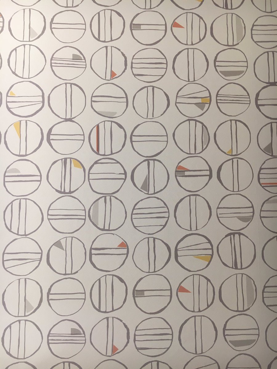 AnneAMadden's tweet photo. My hotel bathroom is decorated with petri plate wall paper. #IndoorMicrobes #MicroAsMacro #petriplate #Microcentric https://t.co/l90bNumbmv