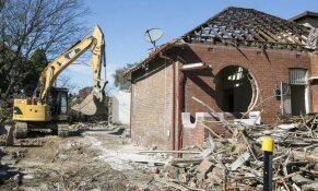 SaveOurSuburb's tweet photo. The destruction of a suburb, brick by brick, house by house, street by street.....by greedy developers &amp; corrupt Councillors. @CB_Express https://t.co/A92TMTfzlH