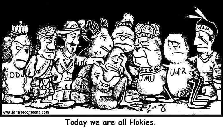 Today, we are all Hokies. #neVerforgeT