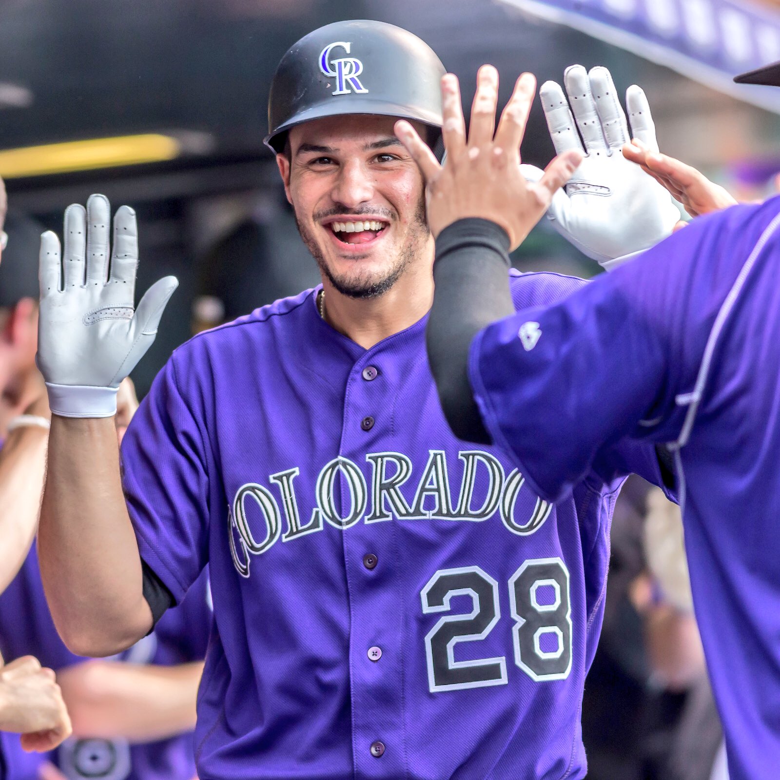 Nolan arenado on sale purple jersey