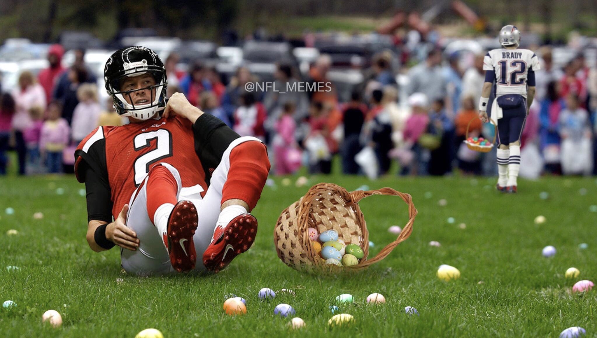 THIS JUST IN: Matt Ryan & Falcons blow 28-3 egg lead in team Easter egg ...
