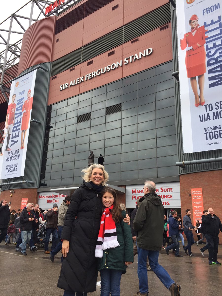 AnnaHebburn's tweet photo. Emily's first ever football match. Come on you Reds!! #mufc #excited @ACB_FootyCoach - one for you... https://t.co/gbvyLt5Ru1