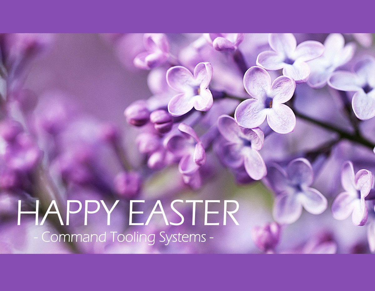 CommandVision's tweet image. Happy Easter from your friends at Command Tooling Systems!