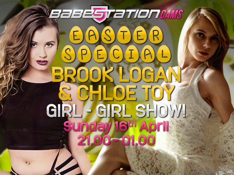 Joint #cam show with @XxBrookLogan &amp; @toychloe on BS Cams tonight at 9pm! https://t.co/UTcPcYhyPI -- #Easter #EasterWeekend #camgirls #sex https://t.co/qZJlBavep7