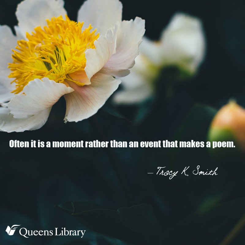 Happy Birthday to winning poet Tracy K. Smith: 