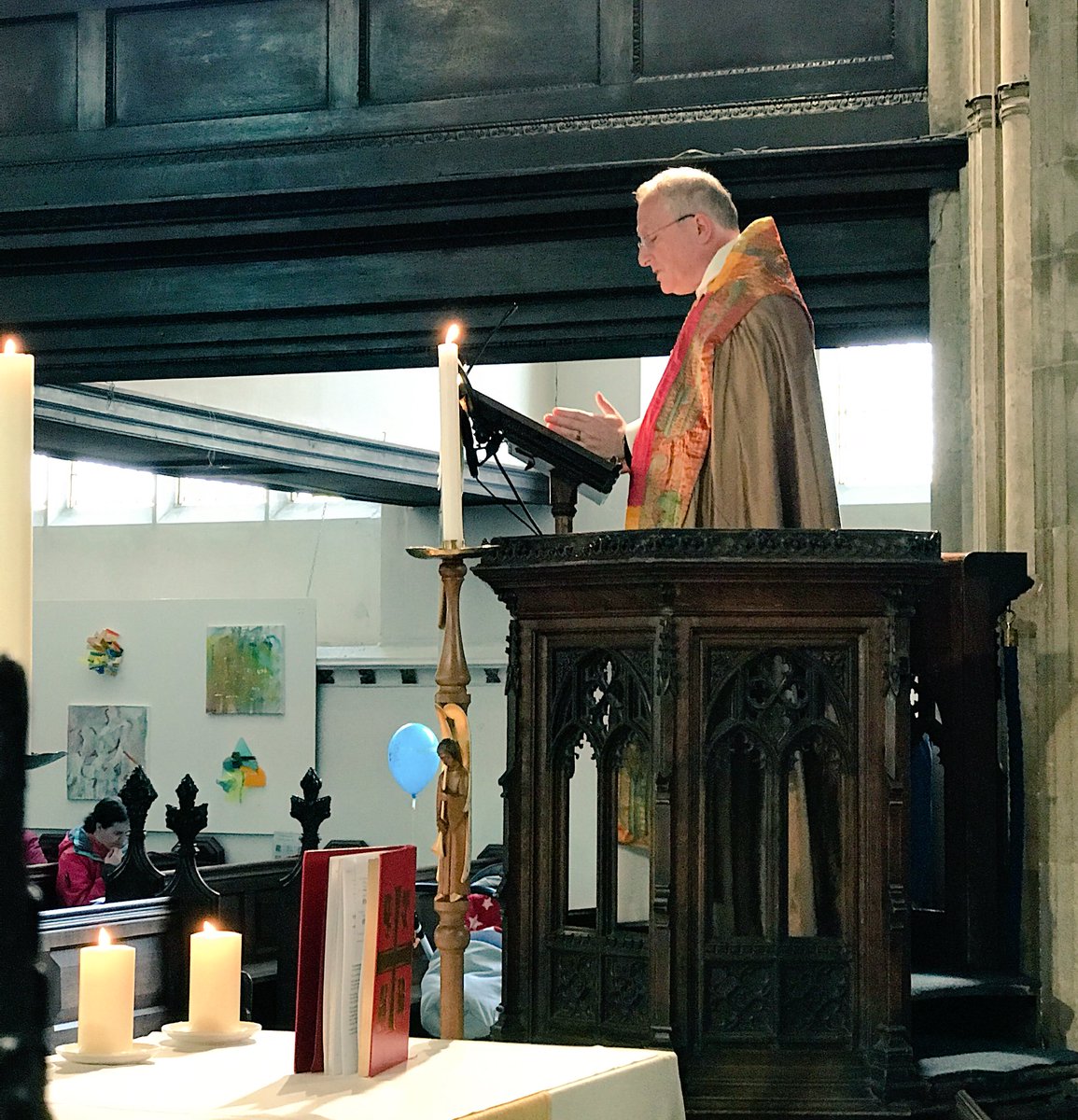 GreatStMarys's tweet photo. Some of our wonderful crew at @GreatStMarys #Cambridge on #EasterDay
@c_of_e #HeIsRisen #LiveHolyWeek https://t.co/C369VlMwPa