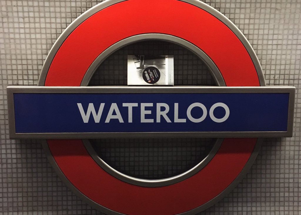 melanieluff's tweet image. Heading home for Easter but still had time to drop off a copy of my favourite book (1984) this morning. #booksontheunderground #HappyEaster
