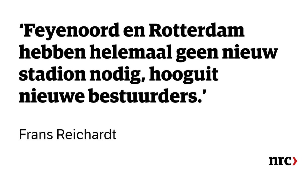Opinie: ‘Feyenoord City draait ons met fabeltjes een rad voor ogen’ nrc.nl/nieuws/2017/04…