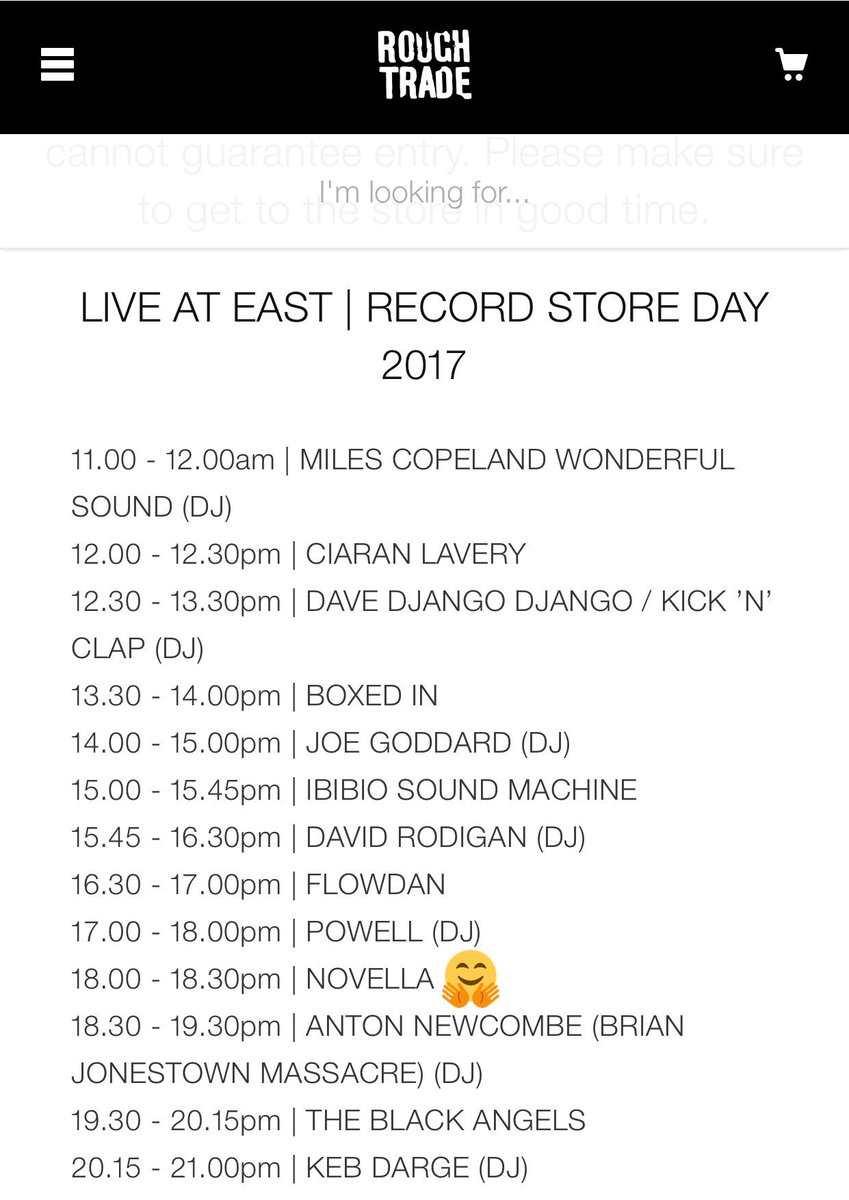 We are playing the Record Store day at Rough Trade East on the 22nd April, this coming Saturday. On at 6pm! 🦑
