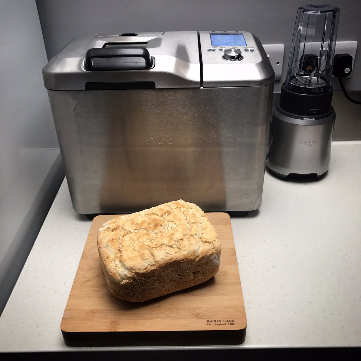 waynedunn91's tweet photo. Just made Liam's first gluten free loaf with the sage bread maker .... #TopDad #fightingintolerance #Dairy #Wheat #Gluten
@SageAppliances https://t.co/M71CtddO3j