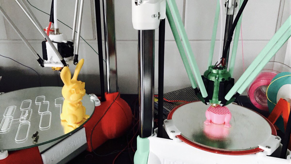 Happy Easter! #EasterBunny #yellow #pink #3d #3Dprinting