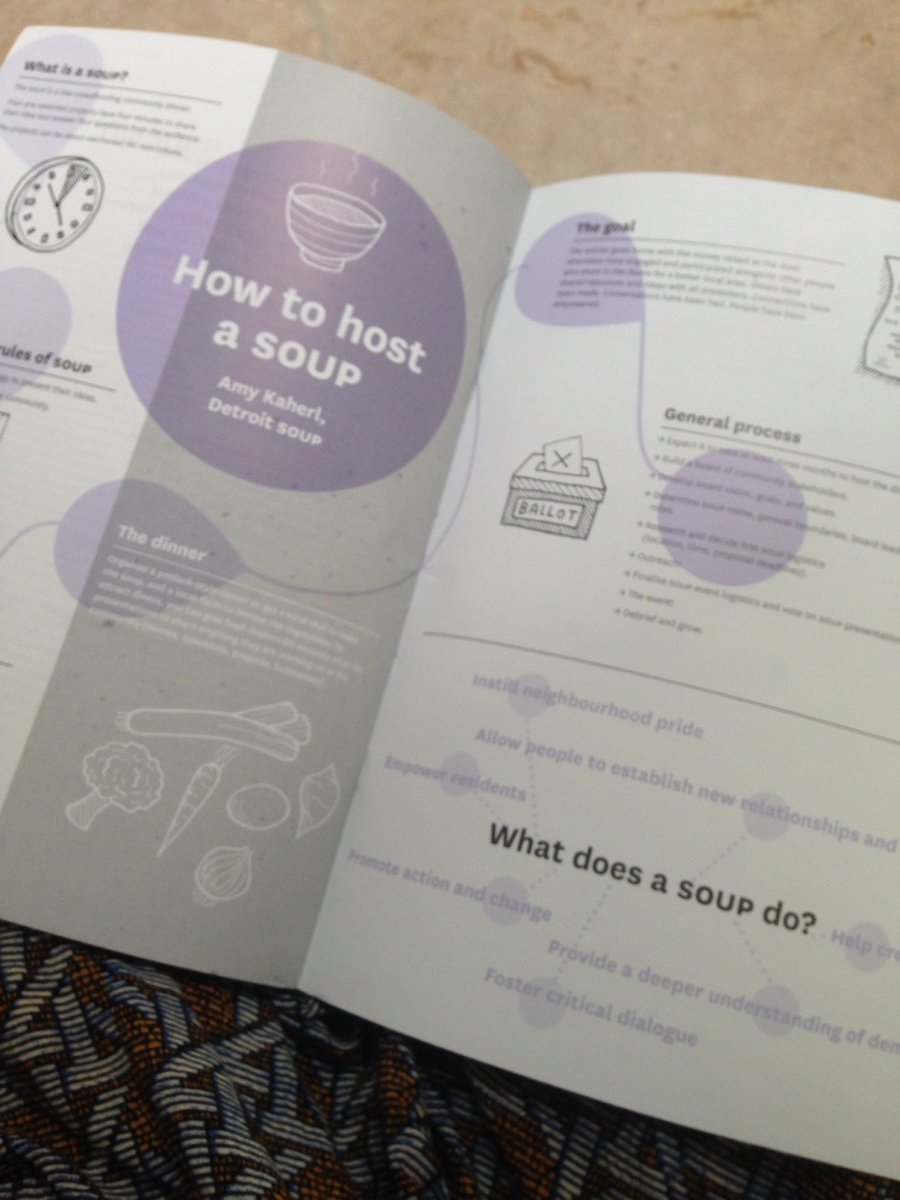 Catch the latest issue of <a href="/StirToAction/">Stir to Action</a> to find the #Soup blueprint &amp; an article by <a href="/amykaherl/">amy kaherl</a> herself! 🍵#SoupMovement #CommunityAction