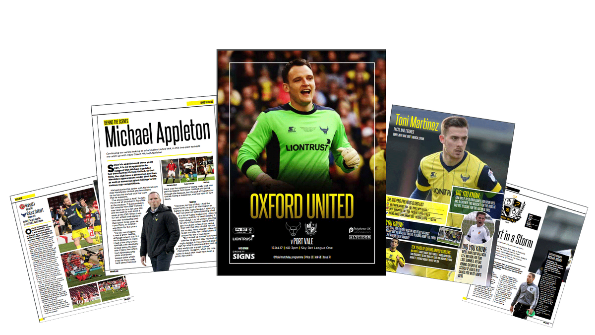 Oxford United Fc On Twitter United S Programme Tomorrow Is Full